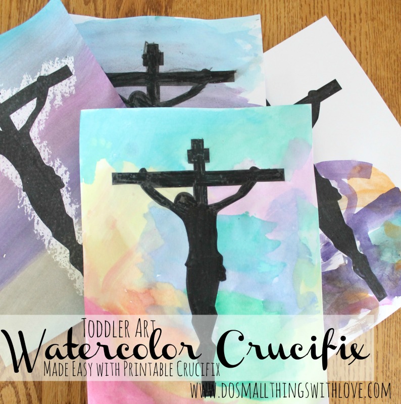Easy Holy Week Watercolor Art - Catholic Sprouts