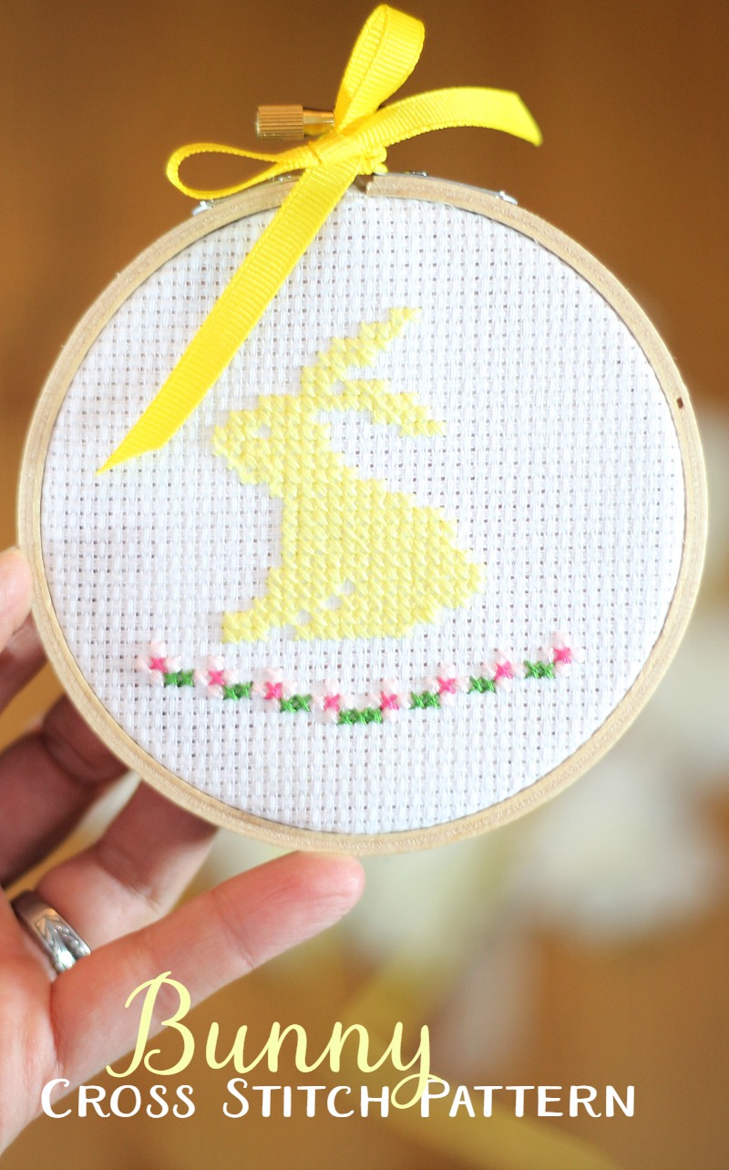 Spring Bunny Cross Stitch Pattern | Catholic Sprouts