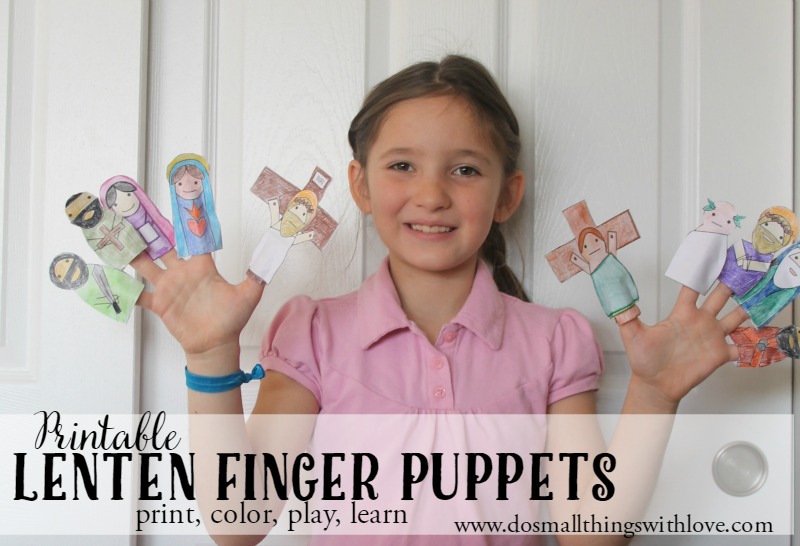 Printable Lenten Finger Puppets