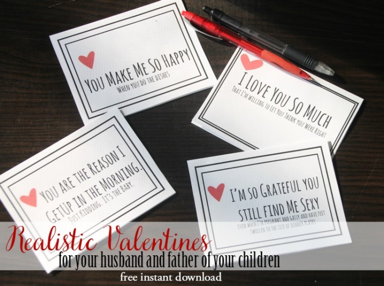 Printable Valentines For Your Husband