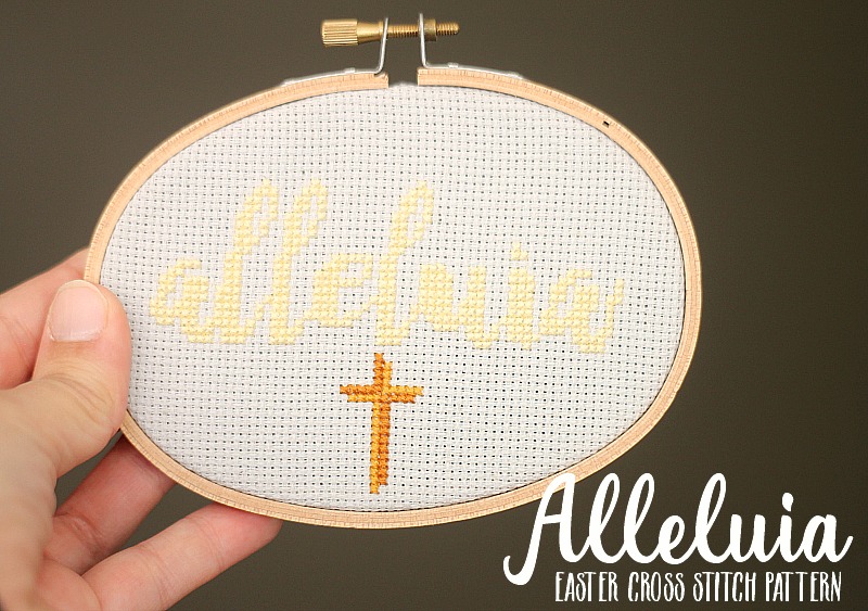 Alleluia cross stitch pattern