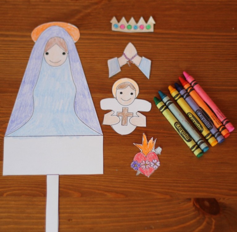 Paper Mary Dolls (FREE PRINTABLE) | Catholic Sprouts