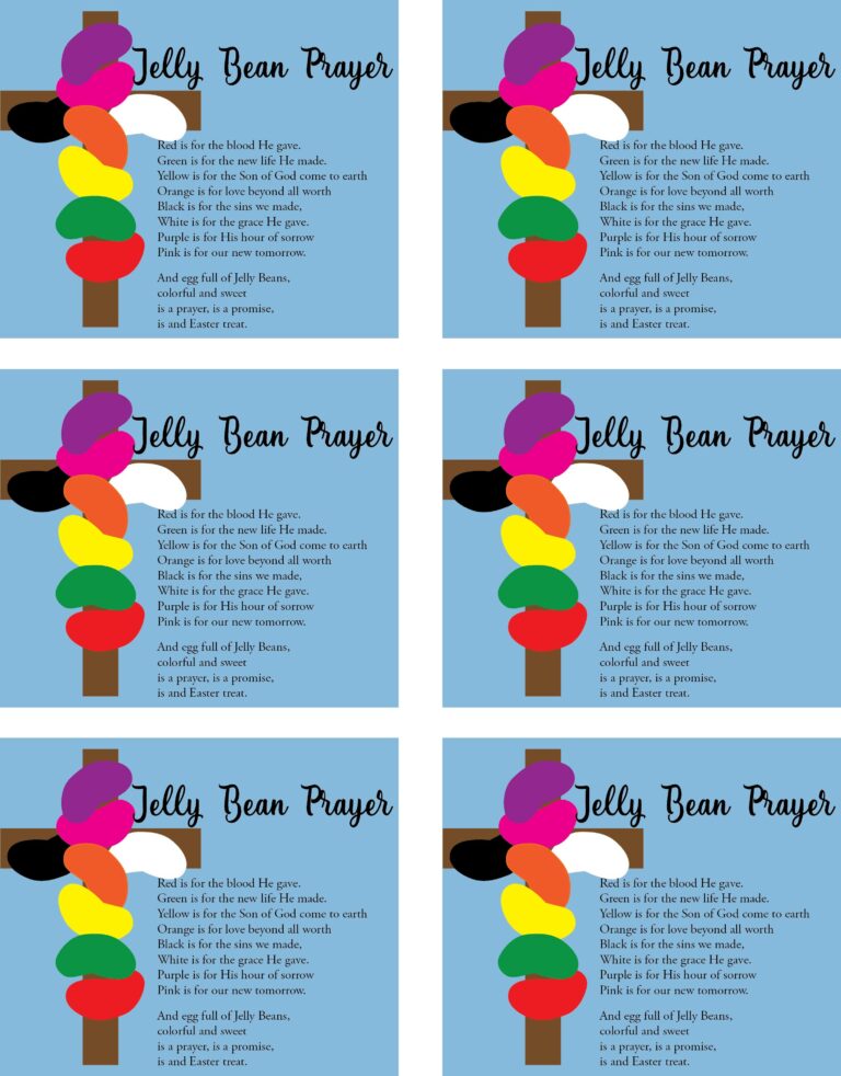 Jelly Bean Prayer Catholic Sprouts