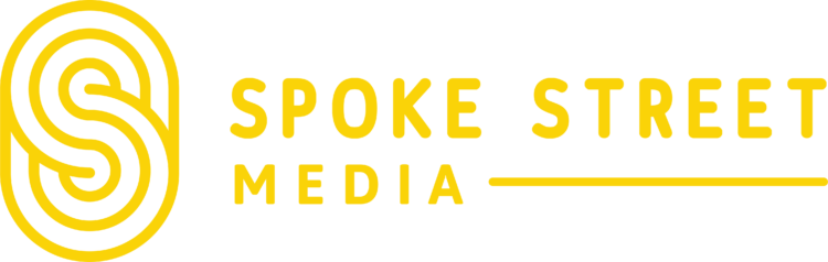 SpokeStreet logo horizontal yellow