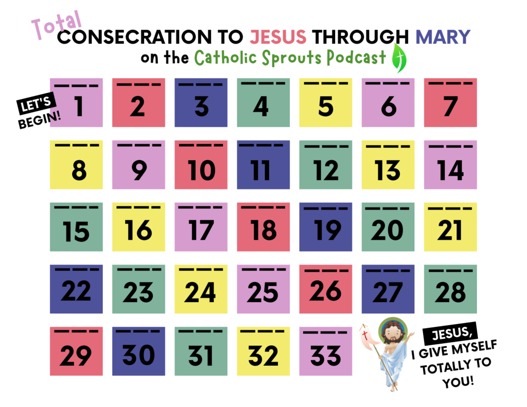 Total Consecration to Jesus through Mary on the Catholic Sprouts Podcast