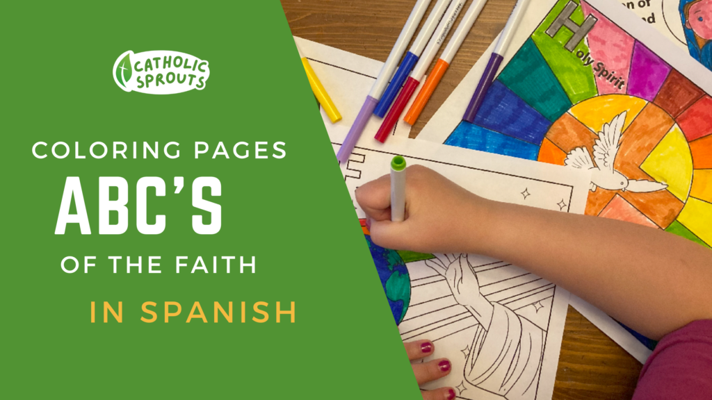 ABC's of the Faith Coloring Pages Catholic in Spanish